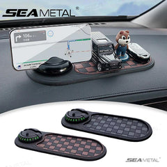 Car Dashboard Phone Holder with Anti-Slip Mat – 360° Rotating Head-Up Navigation Mount