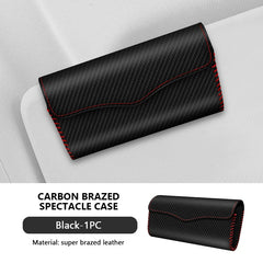 Soft Lined Car Sun Visor Glasses Case – Magnetic Stable Eyeglasses Protector