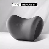 Memory Foam Car Neck Pillow – Ergonomic Headrest & Lumbar Support Cushion with Washable Cover