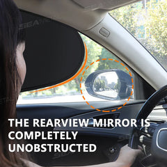 Car Side Window Sun Shade Cover – 4-Layer Electrostatic UV Blocker (99.9%) for Baby Protection