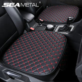 Universal PU Leather Auto Seat Cushion – Protective Cover with Storage Pocket