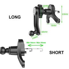 Anti-Shake Car Air Vent Phone Mount – Free Adjustment Stable Smartphone Holder