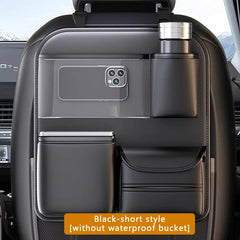 8-in-1 Car Seat Back Organizer with Foldable Tray – Waterproof Wear-Resistant Storage Bag