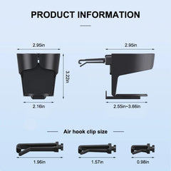 Universal Car Vent Cup Holder – Adjustable Stable Bottle Mount for Cold Drinks
