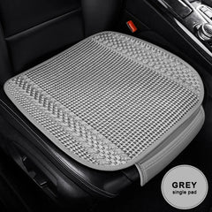 Breathable Ice Silk Car Seat Cover – Cooling Anti-Scratch Cushion for 5-Seat Cars