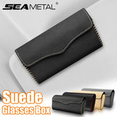 Soft Lined Car Sun Visor Glasses Case – Magnetic Stable Eyeglasses Protector