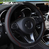 Universal Steering Wheel Cover 37–39CM – Anti-Slip, Wear-Resistant Microfiber Leather Cover
