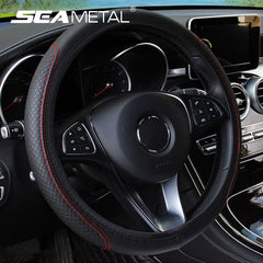 Universal Steering Wheel Cover 37–39CM – Anti-Slip, Wear-Resistant Microfiber Leather Cover