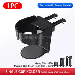 Universal Car Vent Cup Holder – Adjustable Stable Bottle Mount for Cold Drinks