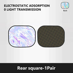 Car Side Window Sun Shade Cover – 4-Layer Electrostatic UV Blocker (99.9%) for Baby Protection