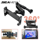 Tablethouder voor hoofdsteun – 360° draaibare achterbankbevestiging voor apparaten van 5–13 inch