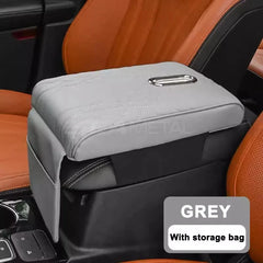 Thick 3D Memory Foam Car Armrest Cushion – Center Console Cover with Tissue Holder