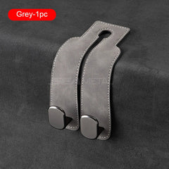 Premium Car Headrest Hook – Suede Rear Seat Dual Alloy Hanger with 20KG Load Capacity