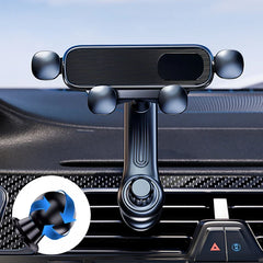 Gravity Car Phone Holder – Telescopic Air Vent Mount with 360° Rotation for 4.7–7 Inch Phones
