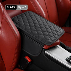 Breathable Car Arm Rest Cushion – Anti-Scratch Center Console Cover with Storage Bag