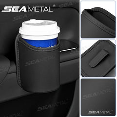 PU Leather Car Side Door Cup Holder – Stable Waterproof Bottle Holder