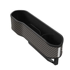 Car Seat Gap Organizer – 40W Wireless Charging Storage Box with 3-in-1 Cable (USB-C/Lightning)