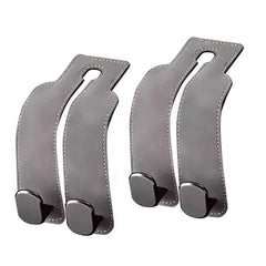 Premium Car Headrest Hook – Suede Rear Seat Dual Alloy Hanger with 20KG Load Capacity