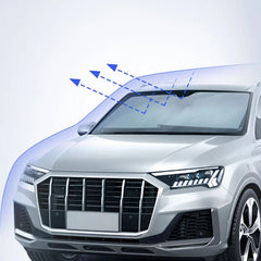 Telescopic Car Sun Shade – Hidden Windshield UV-Blocking Privacy Curtain (72–140cm Adjustable)