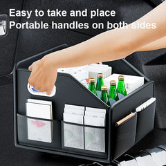 Opvouwbare Kofferbak Organizer – 22,5L Waterdichte Slijtvaste Opbergdoos met 6 Vakken