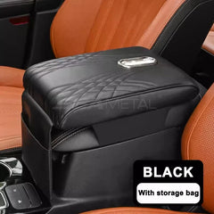 Thick 3D Memory Foam Car Armrest Cushion – Center Console Cover with Tissue Holder