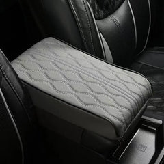 Thickened Car Armrest Box Cushion – 3D Memory Foam PU Leather Console Cover