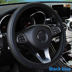 Universal Steering Wheel Cover 37–39CM – Anti-Slip, Wear-Resistant Microfiber Leather Cover