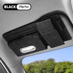 Premium Auto Sun Visor Storage Bag – Multi-Function Organizer with Tissue Holder