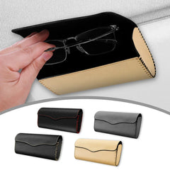 Soft Lined Car Sun Visor Glasses Case – Magnetic Stable Eyeglasses Protector