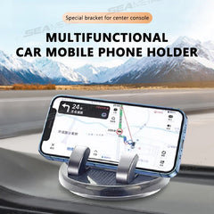 Head-Up Dashboard Phone Holder for Car – Anti-Slip Rubber 360° Rotation Navigation Mount
