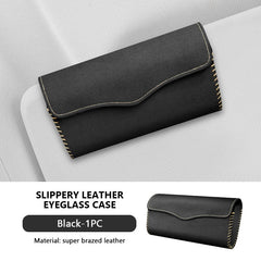 Soft Lined Car Sun Visor Glasses Case – Magnetic Stable Eyeglasses Protector