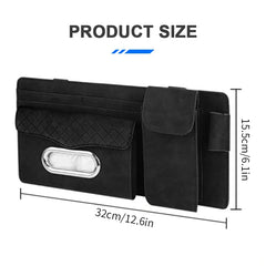 Premium Auto Sun Visor Storage Bag – Multi-Function Organizer with Tissue Holder