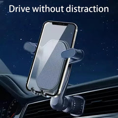 Gravity Lock Car Vent Phone Mount – One-Hand Operation 360° Adjustable Holder