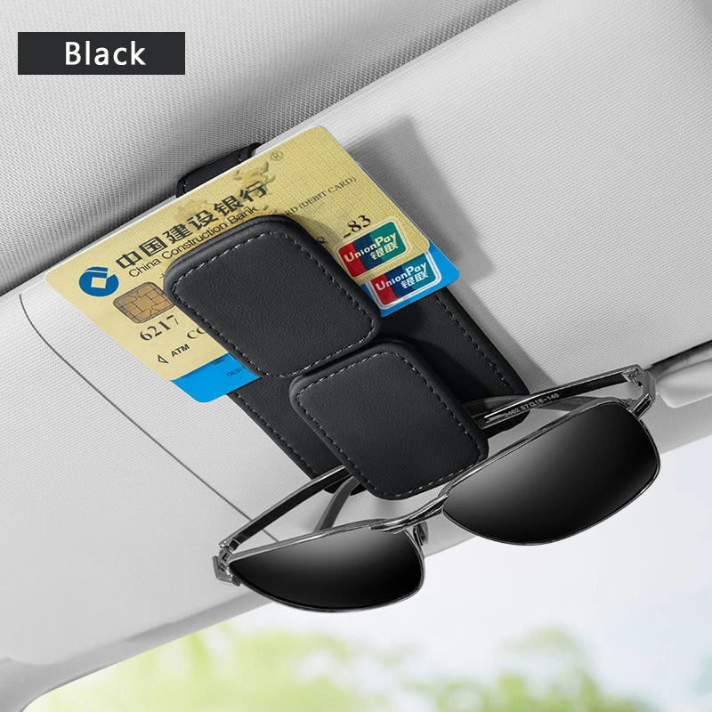 Magnetic Car Glasses Holder – Dual-Clip Sunglasses Organizer Universal Fit