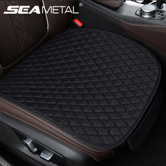 Universal Linen Car Seat Cushion – Flax Breathable Anti-Slip Front Seat Protector