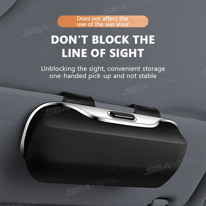Car Sun Visor Sunglasses Holder – Extra-Large Anti-Scratch Hard Protection Case