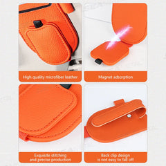 Luxury Car Visor Glasses Clip – Magnetic 3-in-1 Sunglasses Holder with Card Slot
