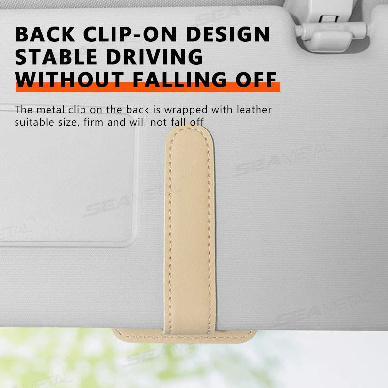 Magnetic Car Glasses Holder – Dual-Clip Sunglasses Organizer Universal Fit