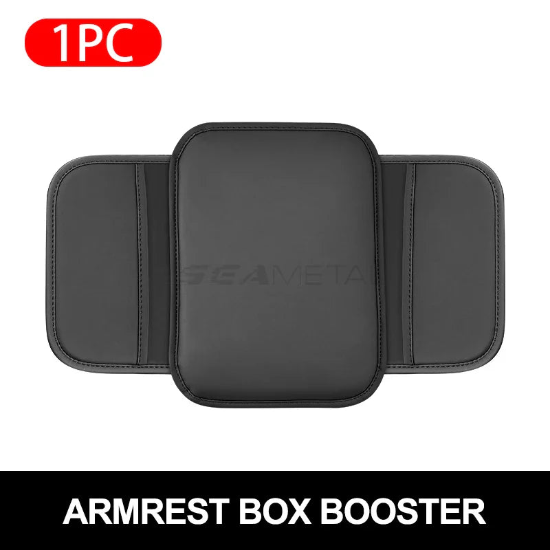 PU Leather Car Arm Rest Extension Pad – Anti-Scratch Center Console Protector