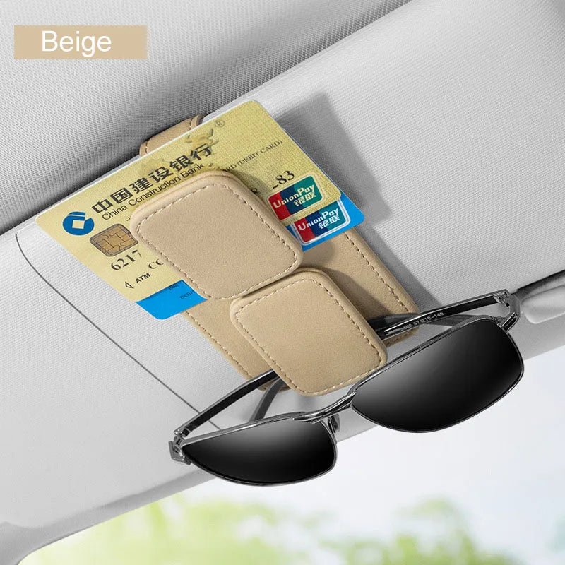 Magnetic Car Glasses Holder – Dual-Clip Sunglasses Organizer Universal Fit