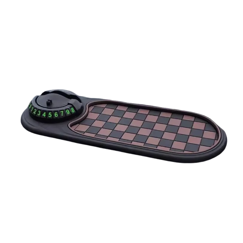 2-in-1 Dashboard Anti-Slip Mat with 360° Rotating Phone Mount – Non-Slip Car Phone Holder