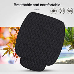 Universal Linen Car Seat Cushion – Flax Breathable Anti-Slip Front Seat Protector