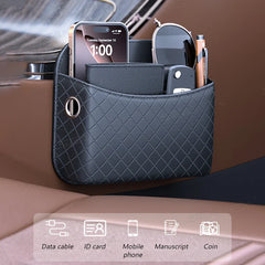 Universal Car Seat Side Organizer – Wear-Resistant Pocket for Phone & Cards