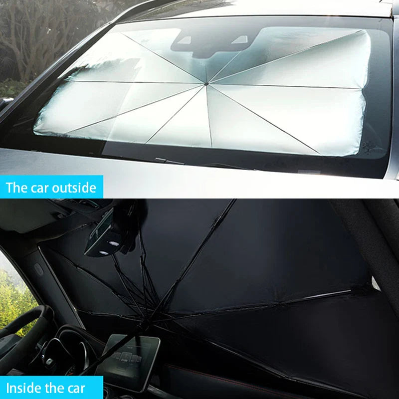 UPF50+ Car Windshield Sun Protection Curtain – 99% UV Blocking Heat Insulation