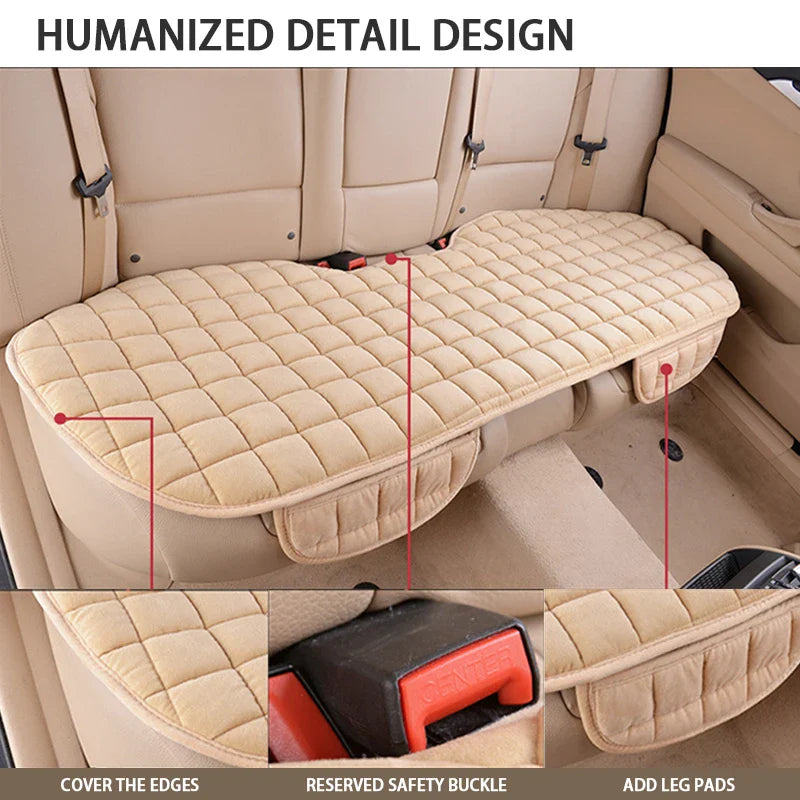 Soft Plush Car Seat Cover – Skin-Friendly Anti-Slip Automotive Seat Cushion for Sedan & SUV