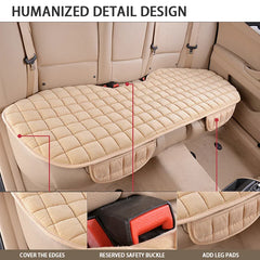 Soft Plush Car Seat Cover – Skin-Friendly Anti-Slip Automotive Seat Cushion for Sedan & SUV