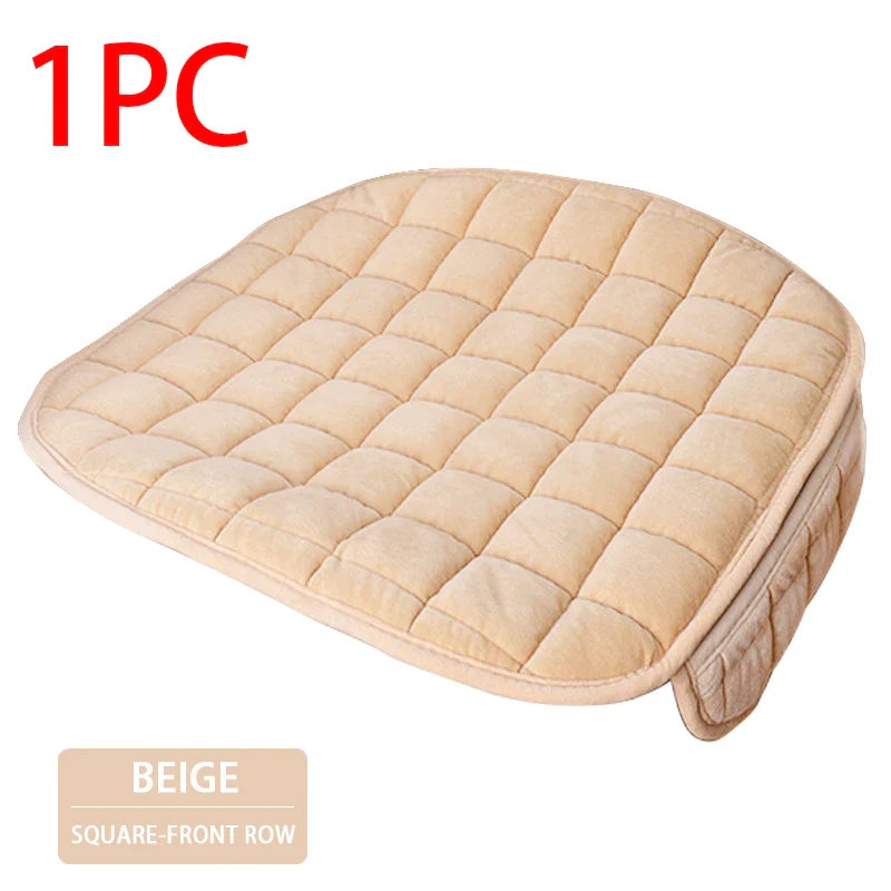 Soft Plush Car Seat Cover – Skin-Friendly Anti-Slip Automotive Seat Cushion for Sedan & SUV