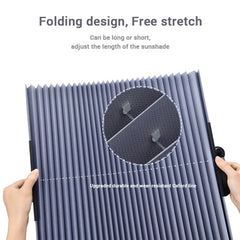 Retractable Car Window Sunshades – Front & Rear UV Blocking Windshield Curtains