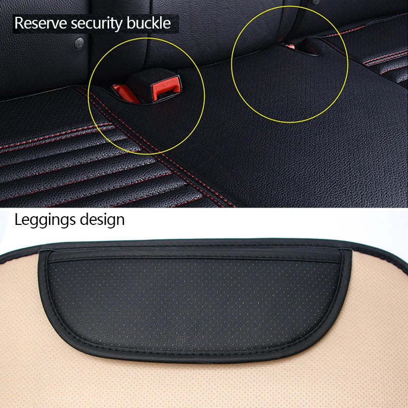 Universal PU Leather Car Seat Cover – Waterproof Anti-Slip Vehicle Seat Cushion Protector