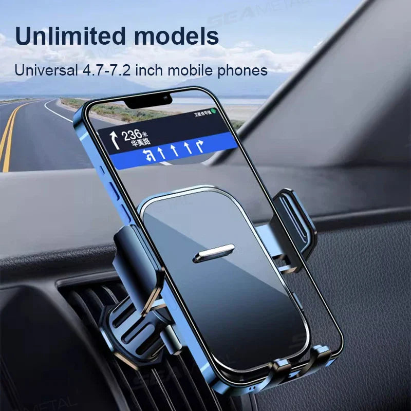 Universal Car Air Vent Phone Holder – 360° Adjustable Mount for 4.7–7.2 Inch Smartphones